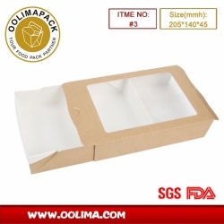 1130ml salad box  with window